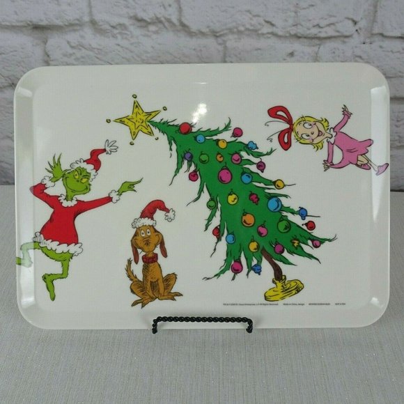New Dr Seuss Grinch Cindy Lou Christmas Tray - Picture 1 of 8